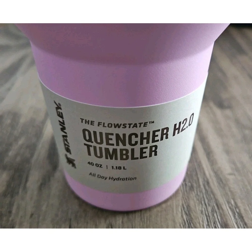 NEW Stanley Quencher H2.0 FlowState 40oz Cherry Blossom Tumbler Lid Straw Handle - Picture 4 of 5